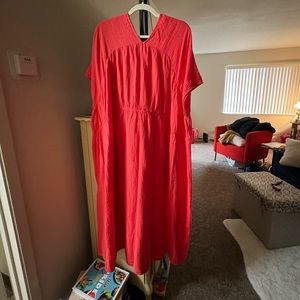 Atelier Delphine Lihue dress in Scarlett orange color xs/s